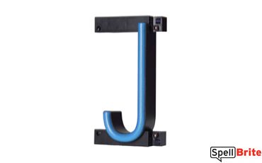 LED letter J, featuring LED lights that look like neon letters