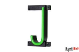 LED letter J, featuring LED lights that look like neon letters