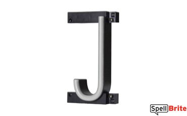 LED letter J, featuring LED lights that look like neon letters