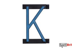 LED letter K, featuring LED lights that look like neon letters