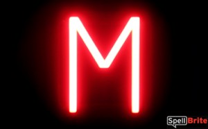 Neon-like Letters M