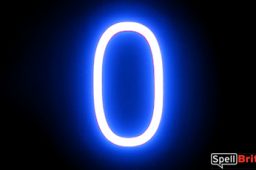 LED letter O, featuring LED lights that look like neon letters