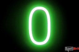 LED letter O, featuring LED lights that look like neon letters