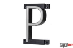 LED letter P, featuring LED lights that look like neon letters