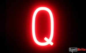 Neon-like Letters Q