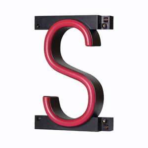 S Led Letters LED Letter S in Red | For Use with SpellBrite LED Signage
