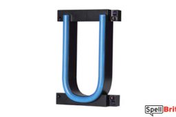 Letra LED U, con luces LED que parecen letras de neón