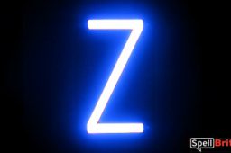 LED letter Z, featuring LED lights that look like neon letters