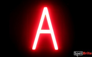Neon-like Letters For Custom Sign A