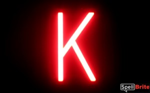 Neon-like Letters For Custom Sign K
