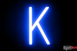 LED letter K, featuring LED lights that look like neon letters