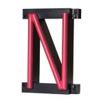 LED letter N, featuring LED lights that look like neon letters