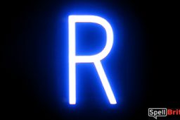 LED letter R, featuring LED lights that look like neon letters