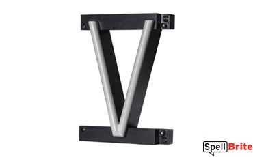 LED letter V, featuring LED lights that look like neon letters