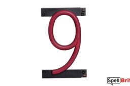 LED number 9, featuring LED lights that look like neon numbers