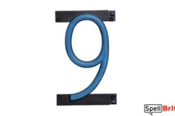 LED number 9, featuring LED lights that look like neon numbers